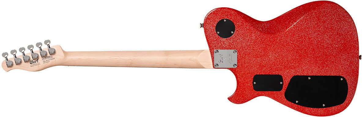 Cort Matthew Bellamy Mbm2h Meta Signature 2h Ht Lau - Red Sparkle - Televorm elektrische gitaar - Variation 1