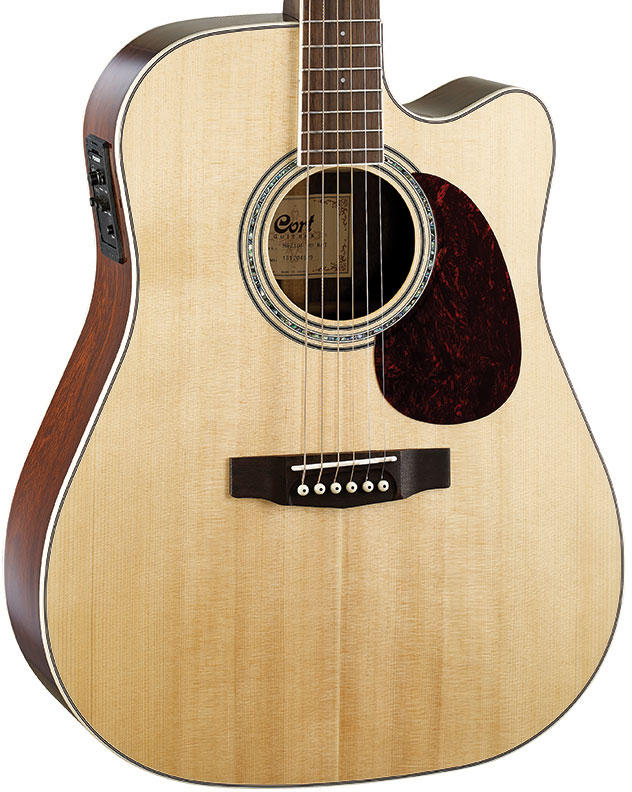 Cort Mr710f-md Nat Dreadnought Cw Electro Epicea Palissandre Rw - Natural - Elektro-akoestische gitaar - Variation 1