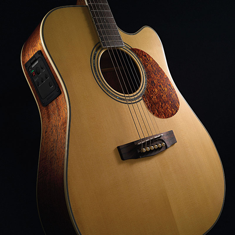 Cort Mr710f Dreadnought Cw Epicea Acajou Ova - Natural Satin - Westerngitaar & electro - Variation 1