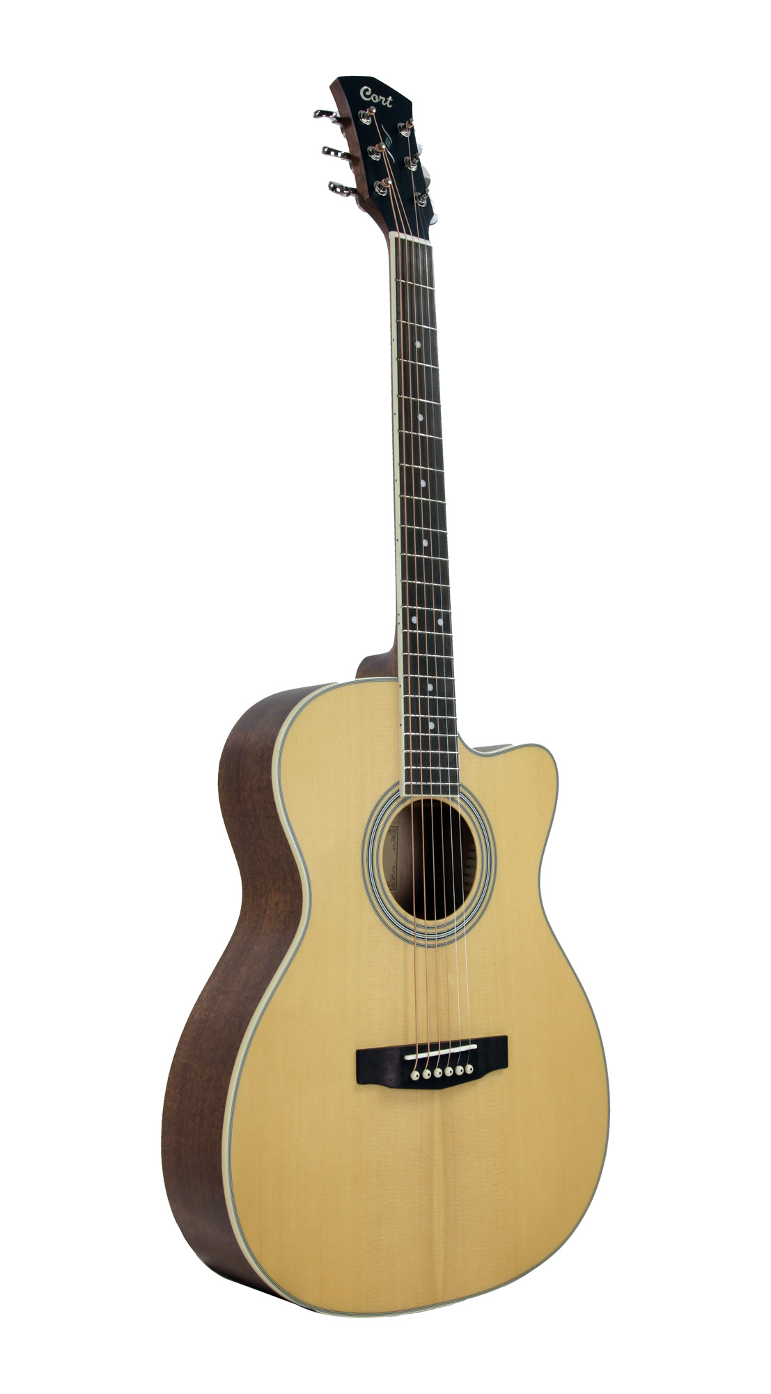 Cort Pure-ocf Om Electro Epicea Acajou Ov - Natural Satin - Volksgitaar - Variation 3