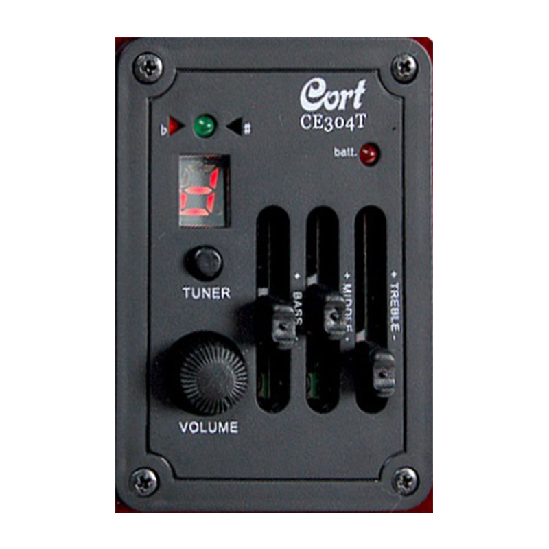 Cort Sfx-e Bks Auditorium Slim Cw Epicea Acajou - Black Satin - Westerngitaar & electro - Variation 3