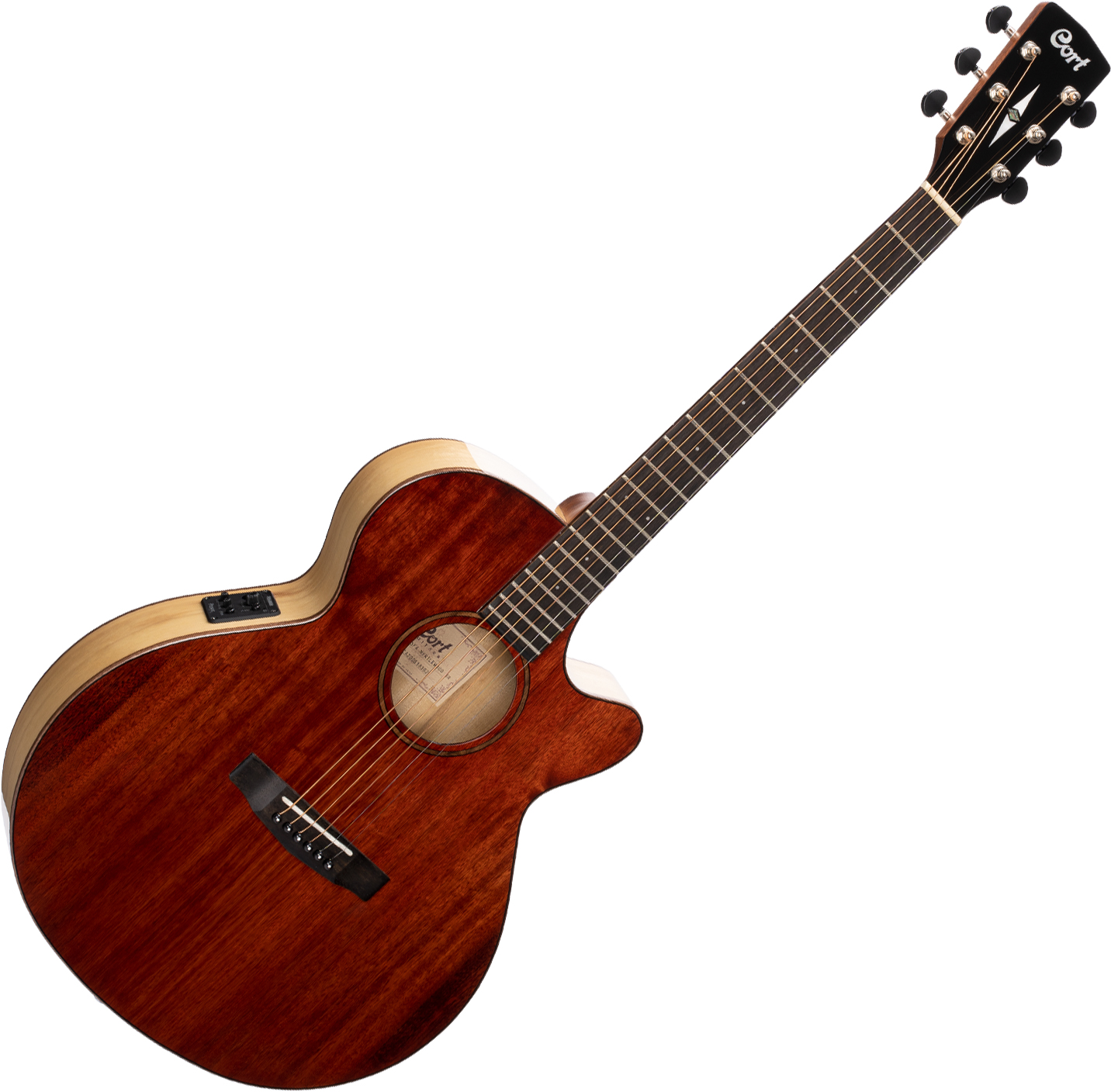 Cort Sfx Myrtlewood Concert Slim Cw Tout - Brown - Elektro-akoestische gitaar - Variation 3