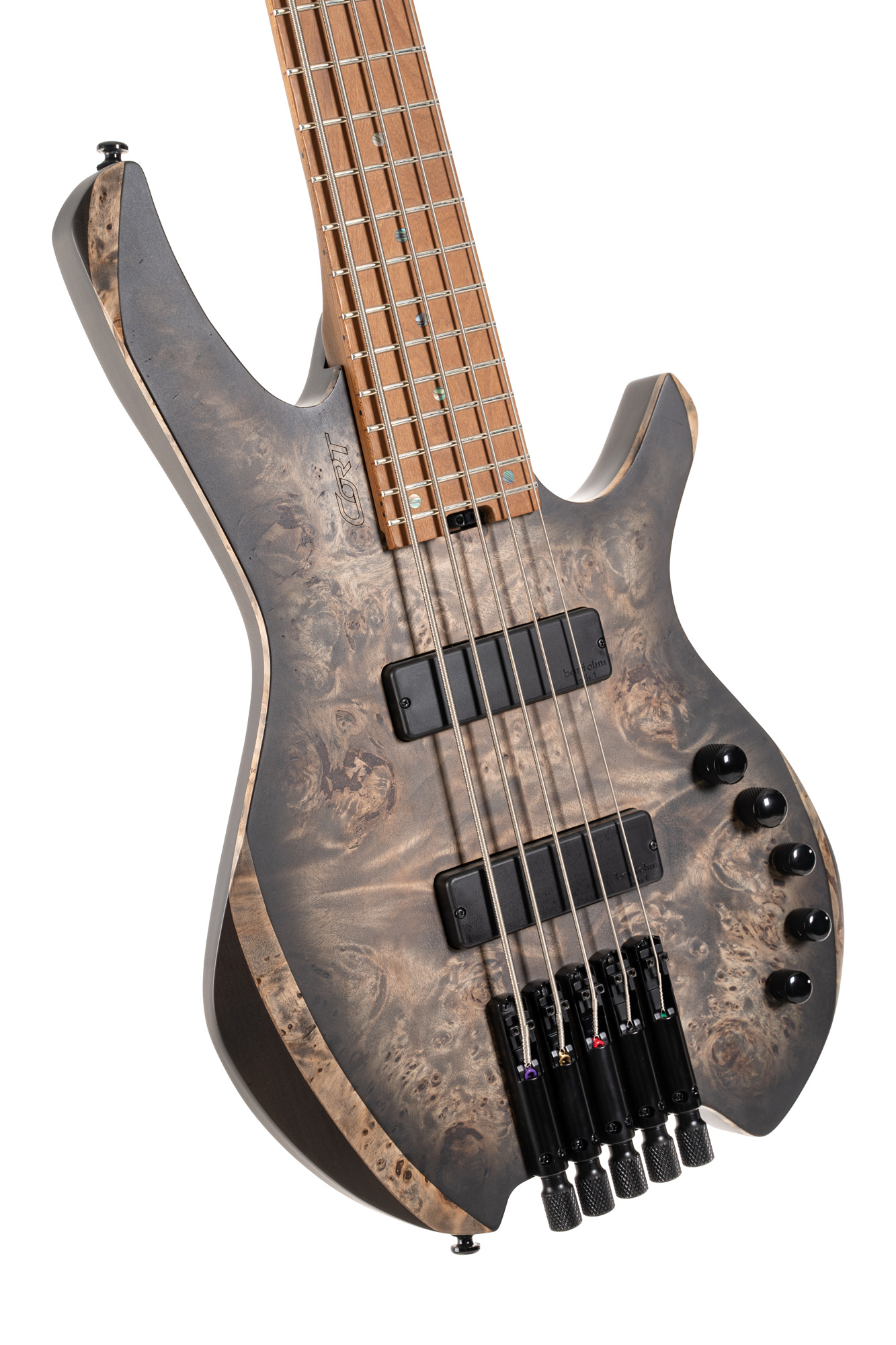 Cort Space 5 5-cordes Bartolini Mn - Star Dust Black - Solid body elektrische bas - Variation 3