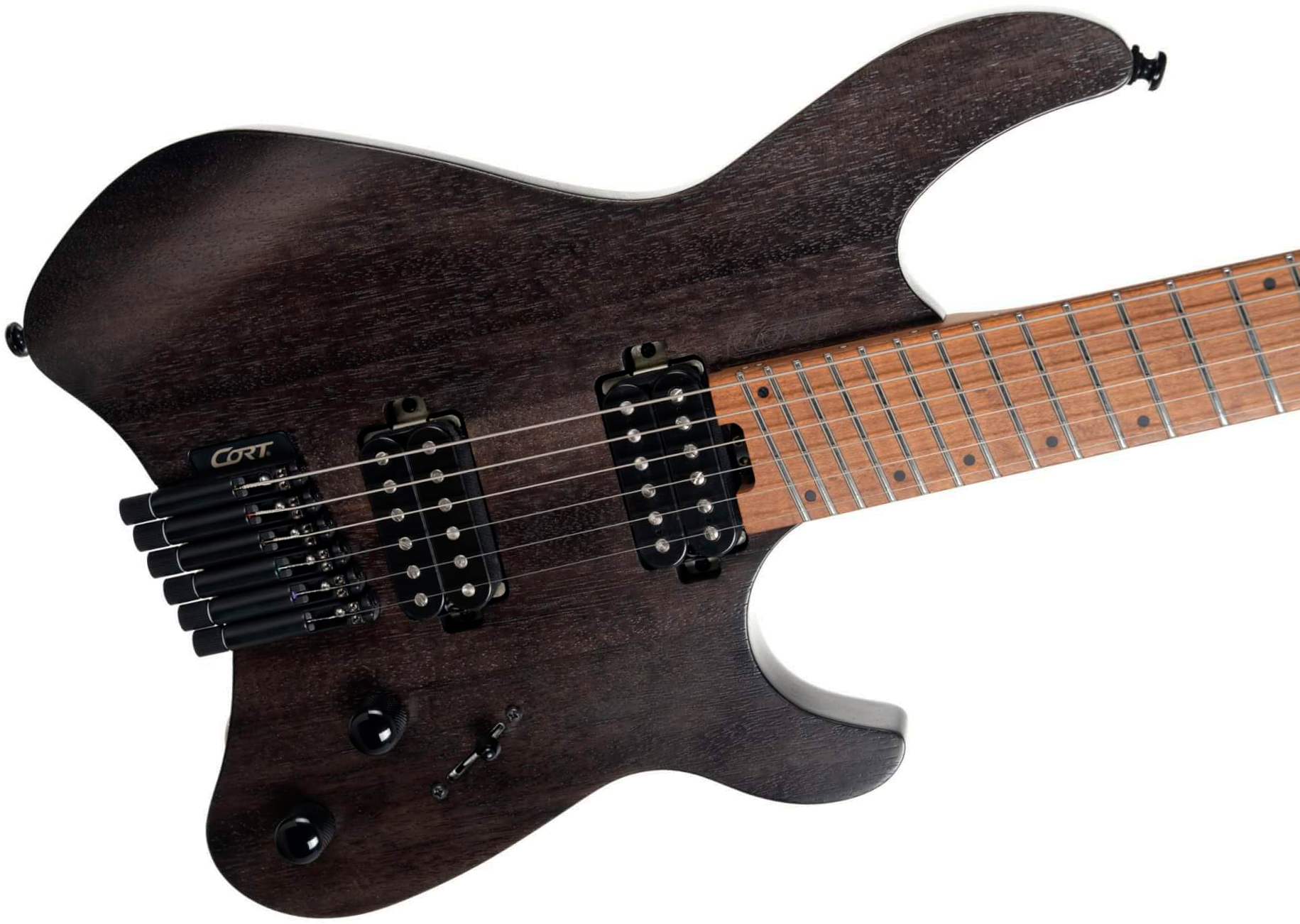 Cort Space G6ms Multiscale 2h Ht Mn - Semi Gloss Trans Black - Multi-scale gitaar - Variation 2