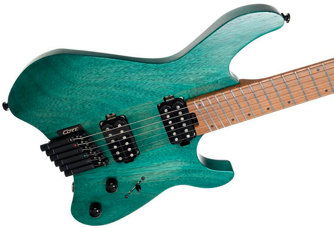 Cort Space G6ms Multiscale 2h Ht Mn - Semi Gloss Turquoise - Multi-scale gitaar - Variation 2