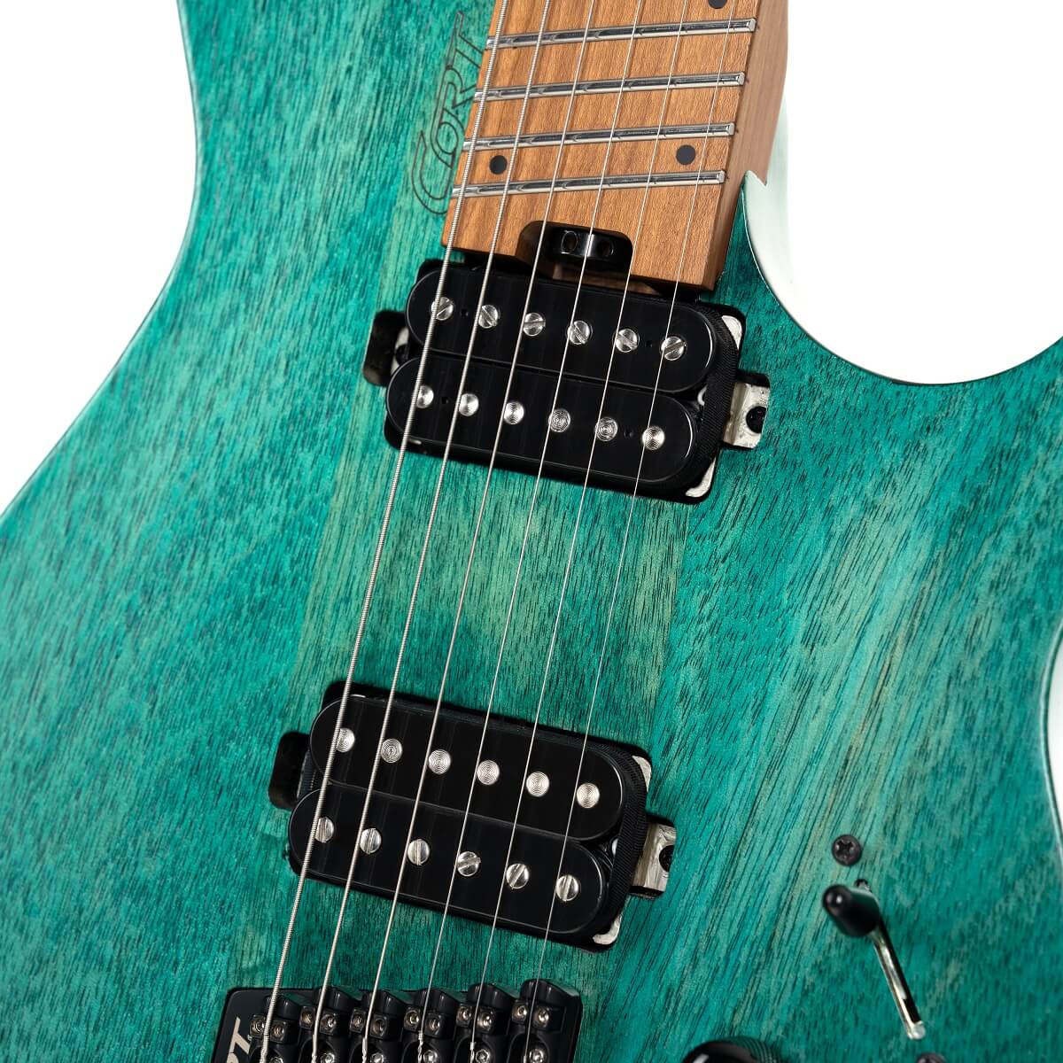 Cort Space G6ms Multiscale 2h Ht Mn - Semi Gloss Turquoise - Multi-scale gitaar - Variation 3