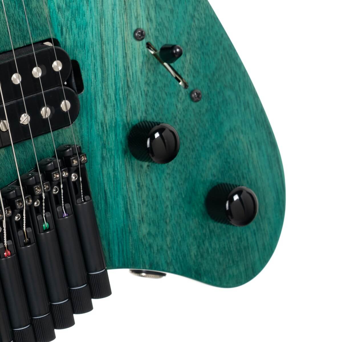 Cort Space G6ms Multiscale 2h Ht Mn - Semi Gloss Turquoise - Multi-scale gitaar - Variation 4