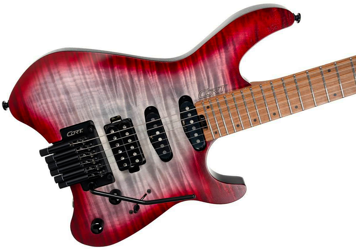 Cort Space G6tr 2h Fr Mn - Gloss Lava - Elektrische reisgitaar - Variation 2