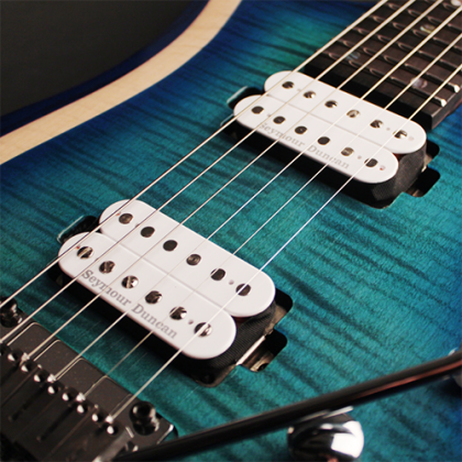 Cort X700 Duality Hh Seymour Duncan Ht Eb - Light Blue Burst - Elektrische gitaar in Str-vorm - Variation 1