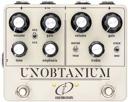 Overdrive/distortion/fuzz effectpedaal Crazy tube circuit Unobtanium