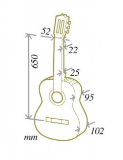 Cuenca 5 Nature 4/4 Cedre Acajou Rw - Natural Satin - Klassieke gitaar 4/4 - Variation 1