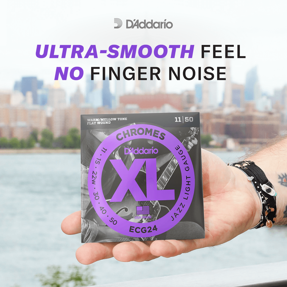D'addario Jeu De 6 Cordes 11-50 Jazz Light, Plain Third, Xl Chromes Electric Guitar Strings - Elektrische gitaarsnaren - Variation 4