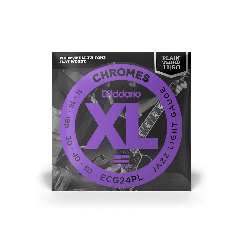 D'addario Jeu De 6 Cordes 11-50 Jazz Light, Plain Third, Xl Chromes Electric Guitar Strings - Elektrische gitaarsnaren - Variation 5