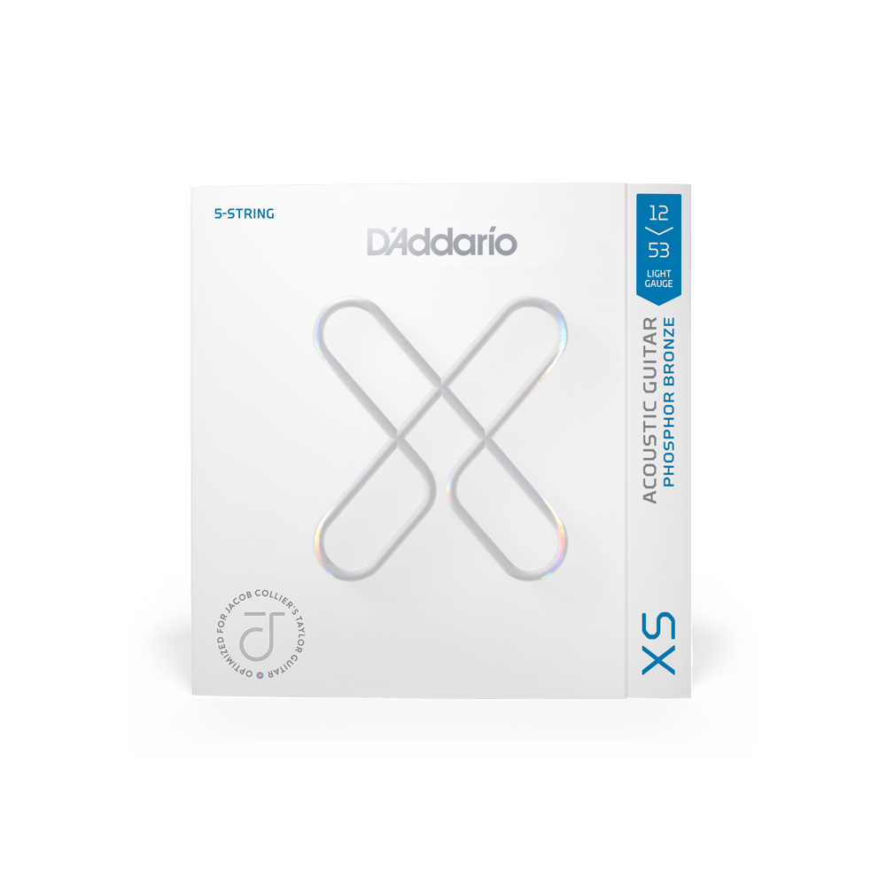 D'addario Jeu De 5 Cordes 12-53 Light, Jacob Collier 5-string Taylor,  Coated Acoustic Guitar Strings - Westerngitaarsnaren - Variation 1