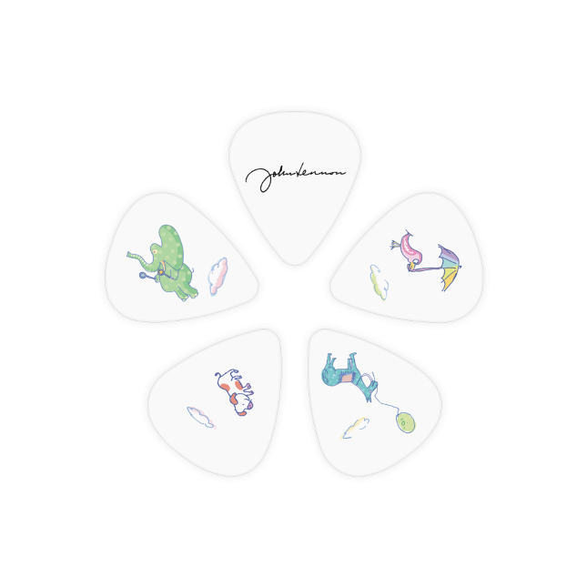 D'addario 1cwh4-05jl John Lennon Art Series Picks - Imagine Animals - Plectrum - Variation 1