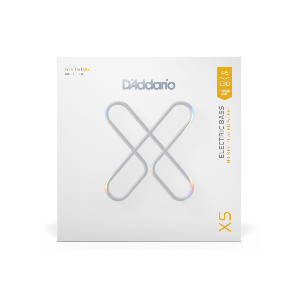 D'addario Jeu De 5 Cordes 45-130 Hybrid Light, Multiscale Coated Bass Strings - Elektrische gitaarsnaren - Variation 1