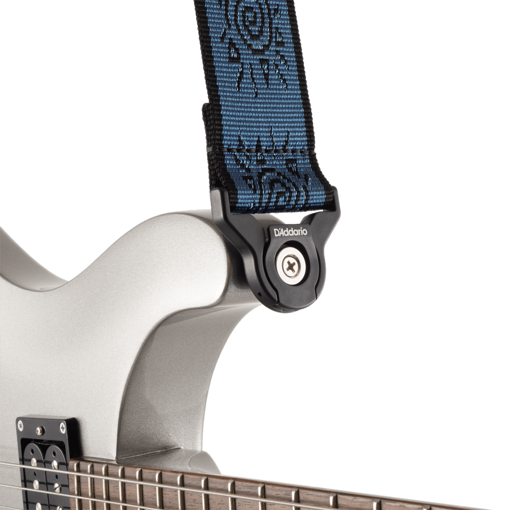 D'addario 50balpw04 Auto Lock Vintage Planet Waves, Suns/blue - Gitaarriem - Variation 2