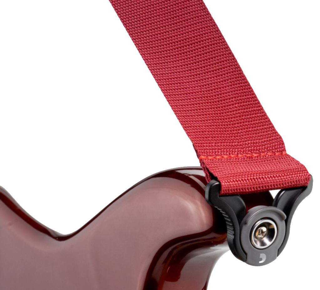 D'addario Auto Lock Polypro Guitar Strap Pwsal401 5cm Red - Gitaarriem - Variation 1