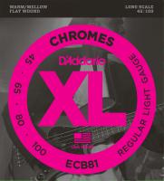 ECB81 Chromes Flatwound Bass, Long Scale, 45-100 - set van 4 snaren