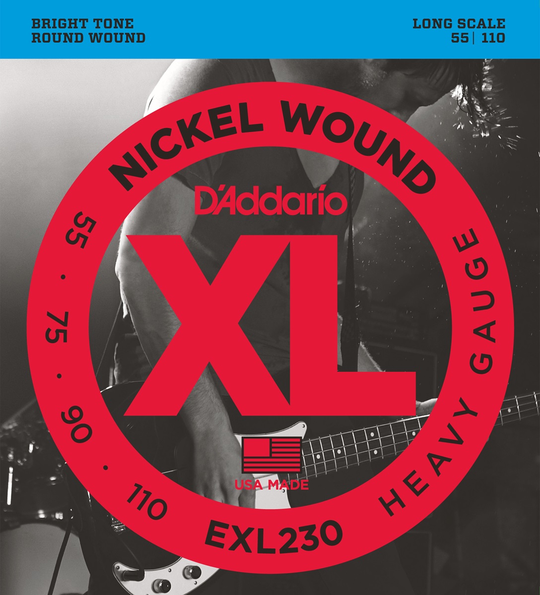 D'addario Jeu De 4 Cordes Exl230 Basse Elec. 4c Nickelwound Longscale 055.110 Exl230 - Elektrische bassnaren - Variation 1