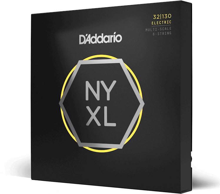D'addario Jeu De 6 Cordes 32-130 Hybrid Light 6-string, Multiscale, Nyxl Bass Guitar Strings - Elektrische gitaarsnaren - Main picture