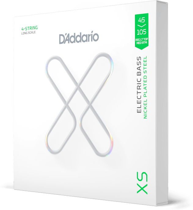 D'addario 45-105 Light Top Medium Bottom, Long Scale Coated Bass Strings - Elektrische gitaarsnaren - Main picture