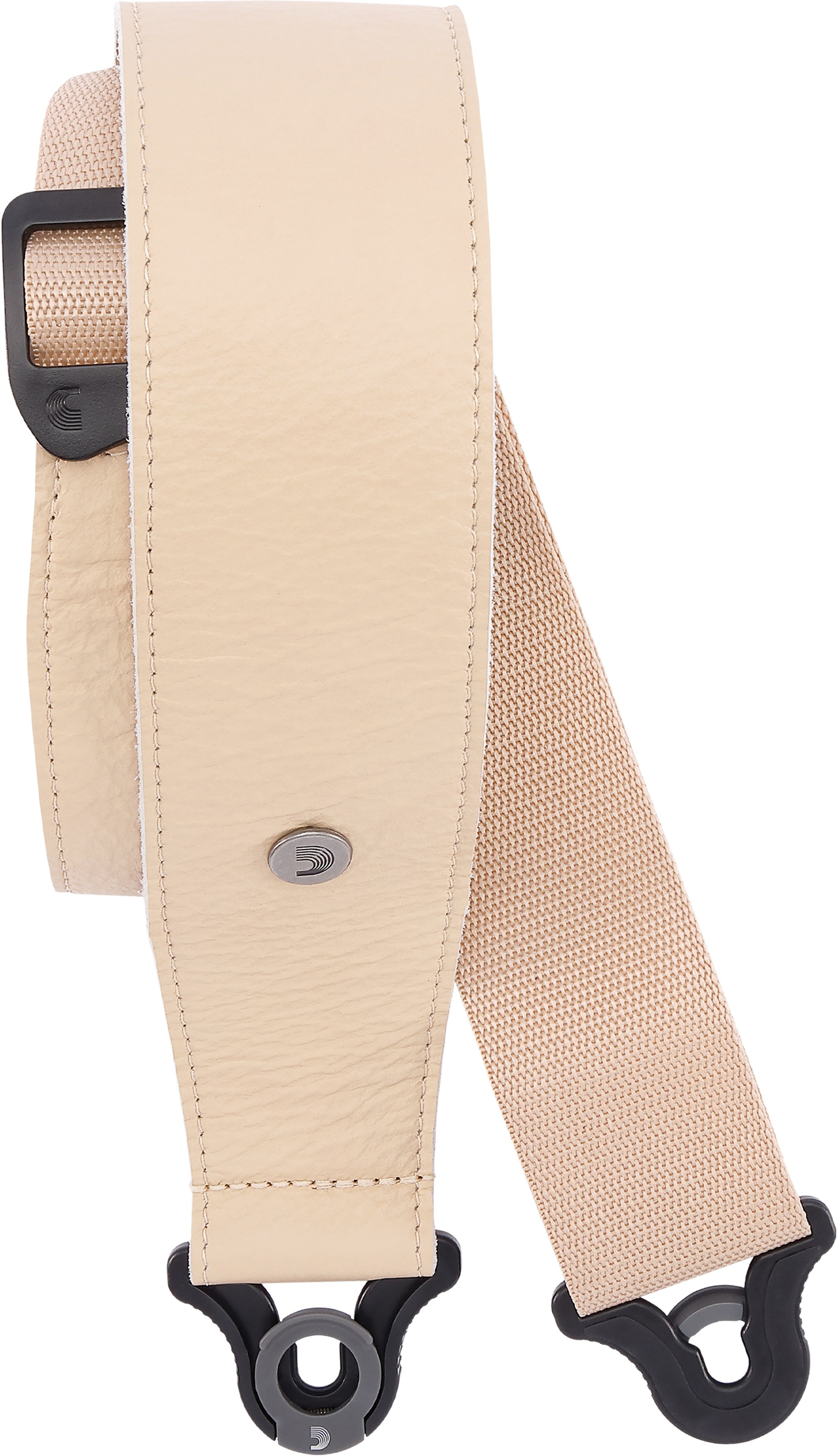 D'addario Auto Lock Cuir Guitar Strap Tan Largeur 6,3 Cm - Gitaarriem - Main picture