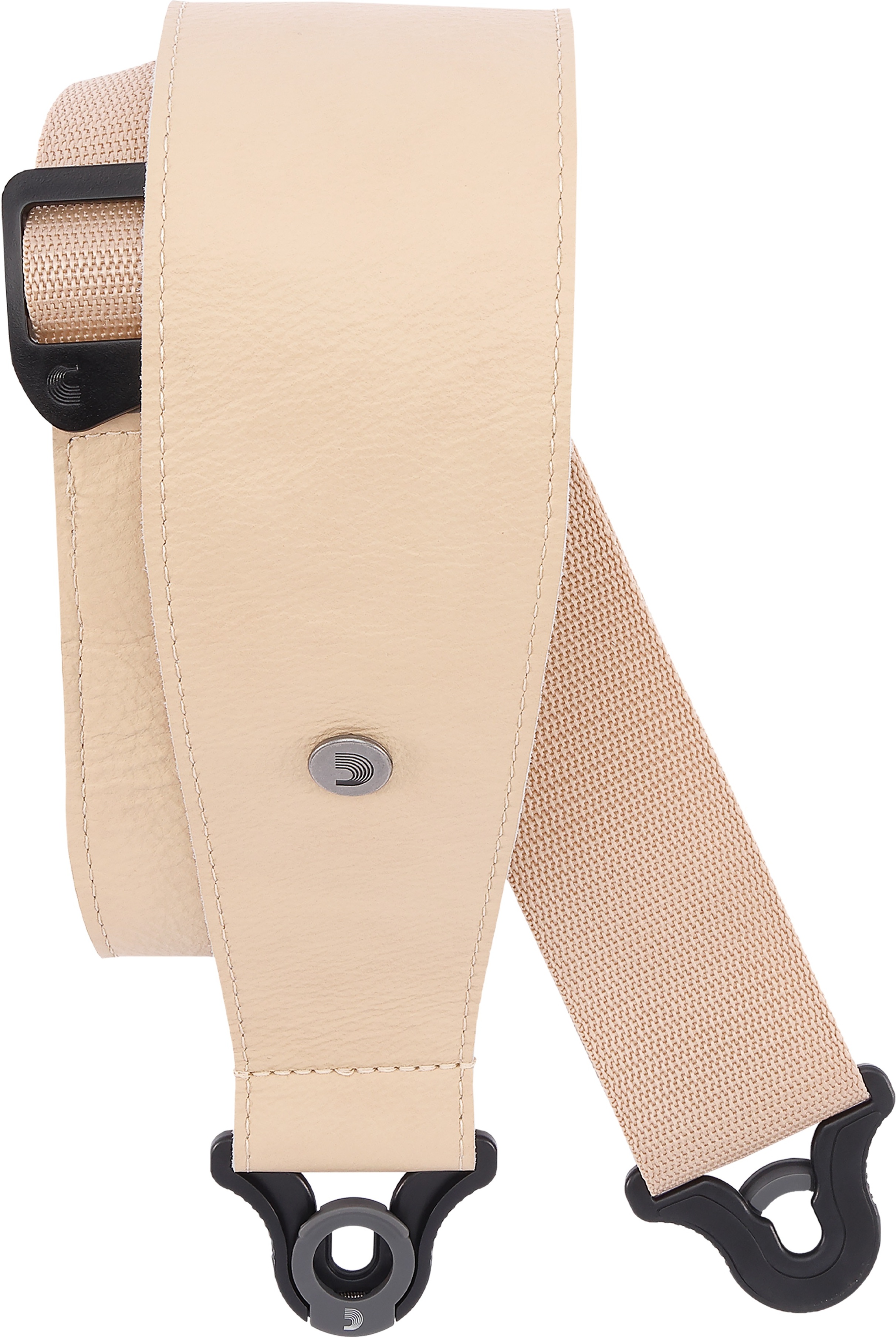 D'addario Auto Lock Cuir Guitar Strap Tan Largeur 7,6 Cm - Gitaarriem - Main picture