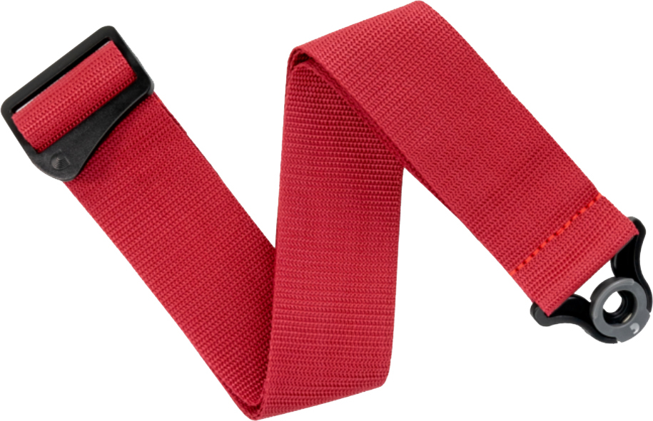 D'addario Auto Lock Polypro Guitar Strap Pwsal401 5cm Red - Gitaarriem - Main picture