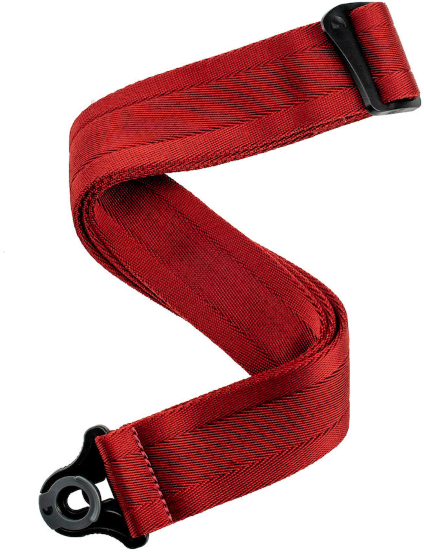 D'addario Auto Lock Strap Blood Red - Gitaarriem - Main picture