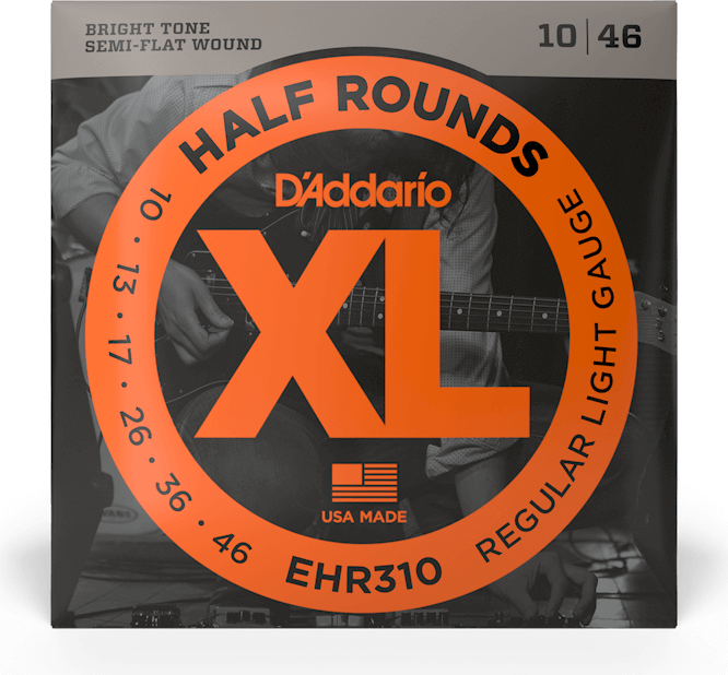 D'addario Ehr310 Electric Half Rounds Regular Light 10-46 - Elektrische gitaarsnaren - Main picture