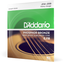 D'addario Ej18 Phosphor Bronze 14-59 - Westerngitaarsnaren - Main picture