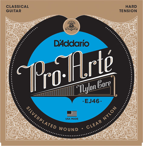 D'addario Jeu De 6 Cordes Ej46 Pro Arte Classical Nylon Core - Hard Tension - Nylonsnaren voor klassieke gitaar - Main picture