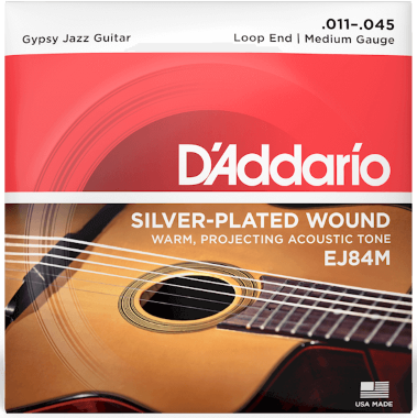 D'addario Ej84m Gypsy Jazz Loop End Medium 11-45 - Westerngitaarsnaren - Main picture