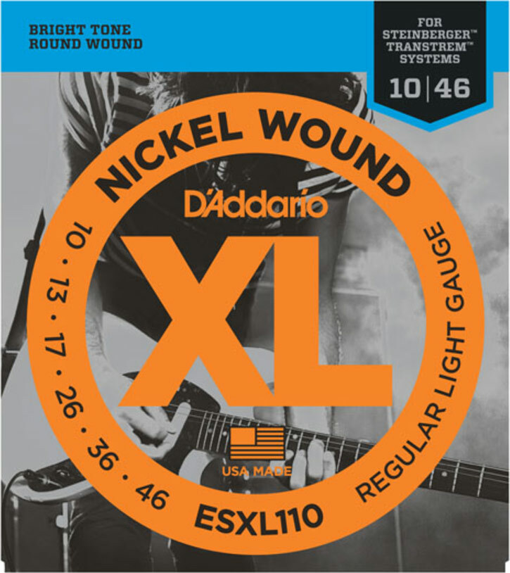 D'addario Jeu De 6 Cordes Esxl110 Nickel Round Wound Double Ball End Regular 10-46 - Elektrische gitaarsnaren - Main picture