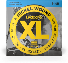 D'addario Jeu De 6 Cordes Exl125 Nickel Round Wound Sltrb 9-46 - Elektrische gitaarsnaren - Main picture