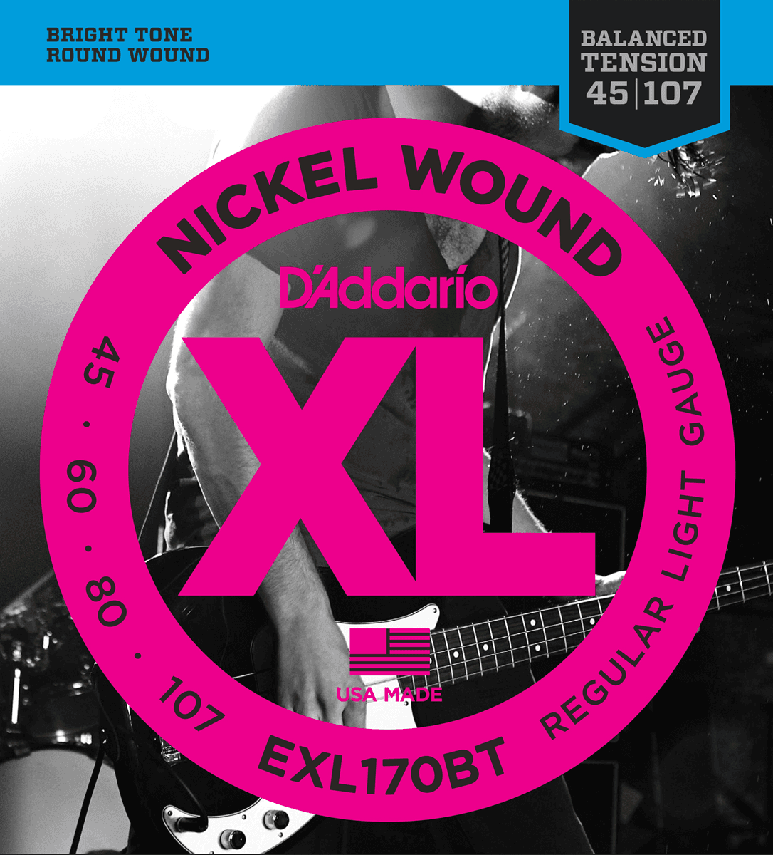 D'addario Jeu De 4 Cordes Exl170bt Long - Elektrische bassnaren - Main picture