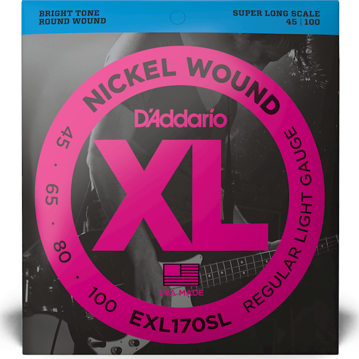 D'addario Jeu De 4 Cordes Exl170sl Bass (4) Light / Super Long Scale 45-100 - Elektrische bassnaren - Main picture