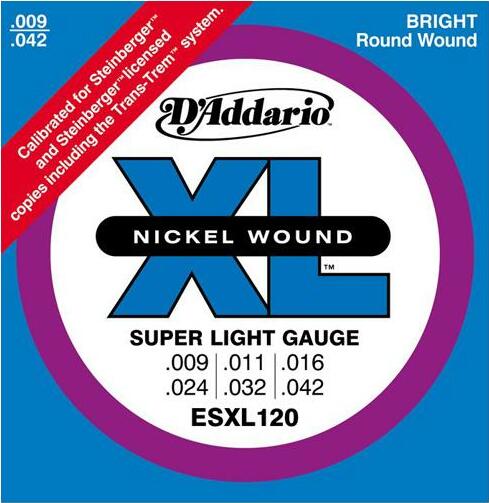 D'addario Guit. Elec. 6c Nickel Double Boule 009.042 Esxl120 - Elektrische gitaarsnaren - Main picture