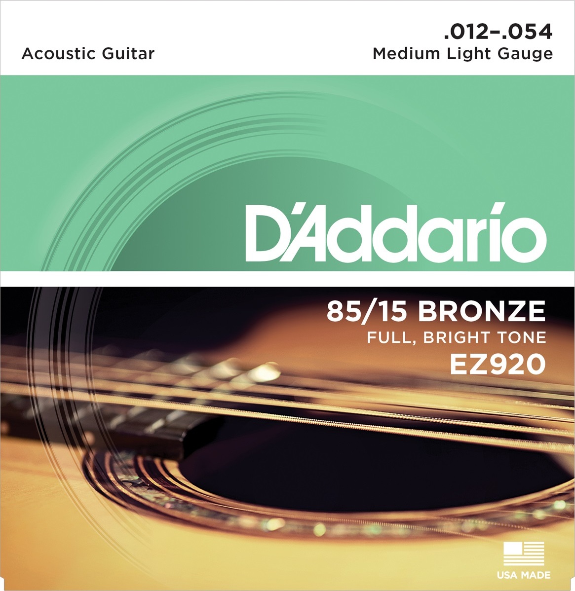 D'addario Guit. Folk 6c 85.15 American Bronze 012.054 Ez920 - Westerngitaarsnaren - Main picture