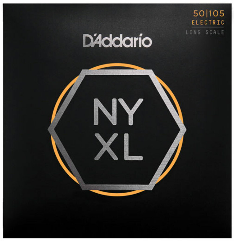 D'addario Jeu De 4 Cordes Nyxl50105 Nickel Wound Electric Bass Long Scale Medium 50-105 - Elektrische bassnaren - Main picture