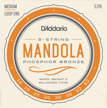 D'addario Phosphor Bronze Mandola 15-52 - Mandolinesnaren - Main picture