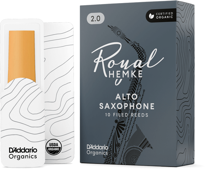 D'addario Royal Hemke Organic Alto Saxophone Reeds, Strength 3.0, 10-pack - Saxofoon riet - Main picture