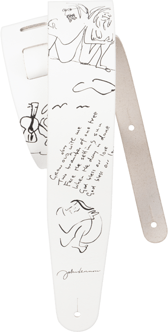 D'addario Sangle En Cuir John Lennon Art Series - John & Yoko - Gitaarriem - Main picture