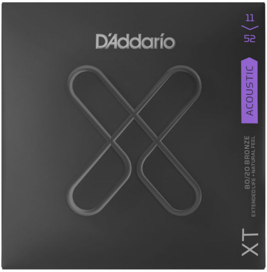 D'addario Xtabr1152 Acoustic Guitar 80/20 Bronze 6c 11-52 - Westerngitaarsnaren - Main picture