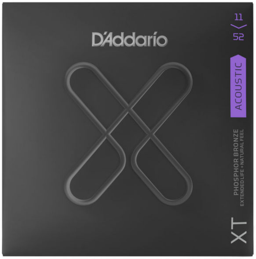 D'addario Xtapb1152 Phosphor Bronze Coated Acoustic Guitar 6c 11-52 - Westerngitaarsnaren - Main picture