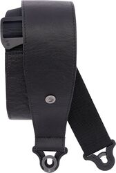 Gitaarriem D'addario Auto Lock Leather Guitar Strap Black 7,6 cm