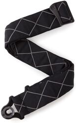 Auto Lock Strap Black Padded Diamonds