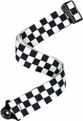 Gitaarriem D'addario Auto Lock Strap Skater Checkerboard