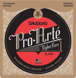Nylonsnaren voor klassieke gitaar D'addario EJ45 Pro Arte Classical Nylon Core - Snarenset